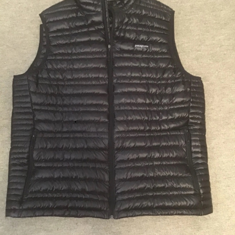 Patagonia Men Ultralight 800 Fill Goose Down Sweater Puffer Black XL Vest